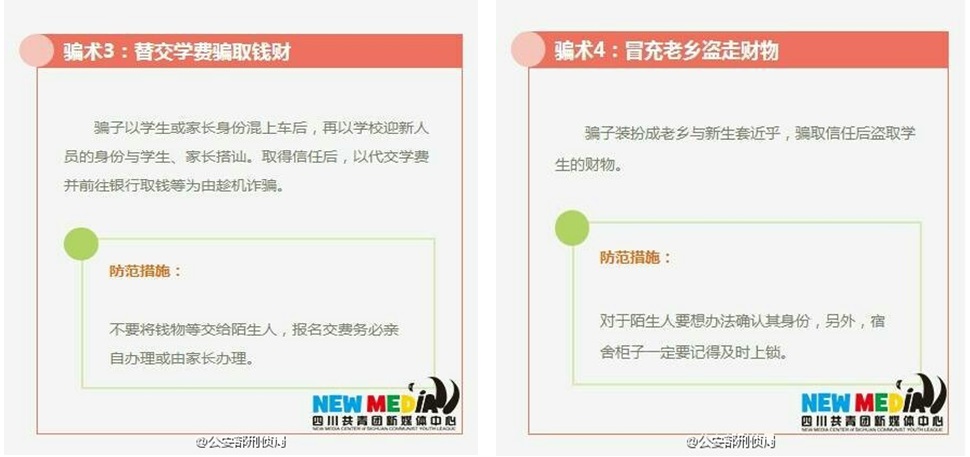 大学新生注意防范9大骗术